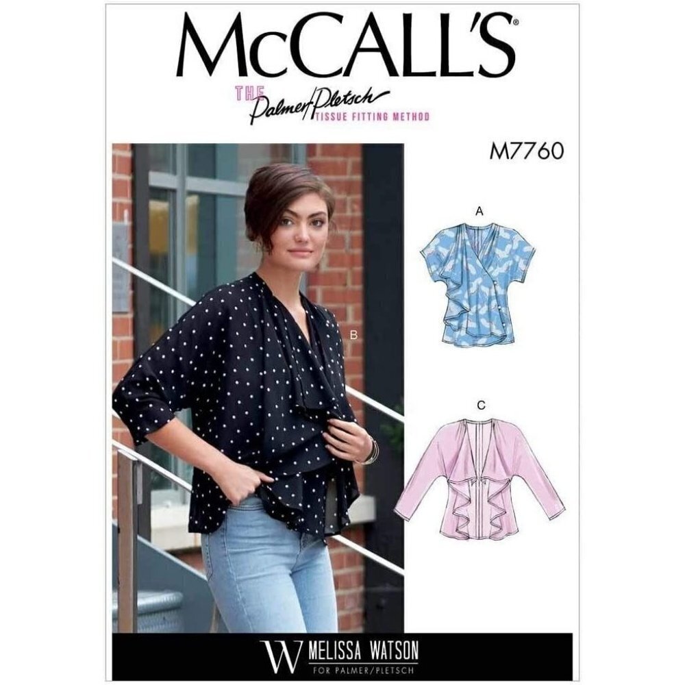 McCalls Sewing Pattern 7760 Vest Jacket Misses Size 14-22 UNCUT
